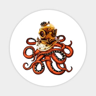 Cool Tees Octopus Surf and Diver Magnet